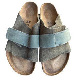 Birkenstock Kyoto Suede Adjustable Sandals Unisex EU 41 US  W 10/M 8 Green- NWT